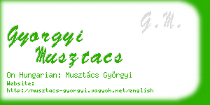 gyorgyi musztacs business card