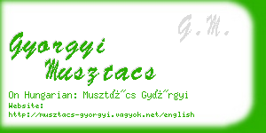 gyorgyi musztacs business card